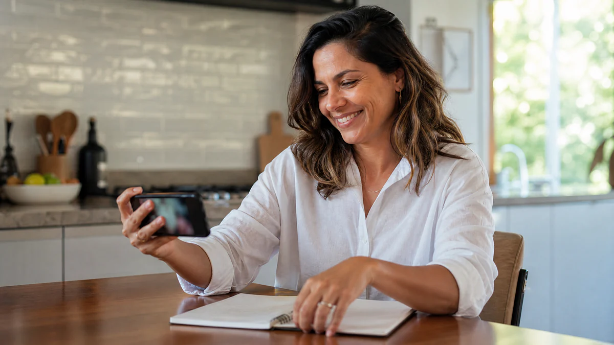 Cliente recebendo as instruções de acesso depois da compra